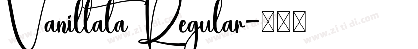 Vanillata Regular字体转换